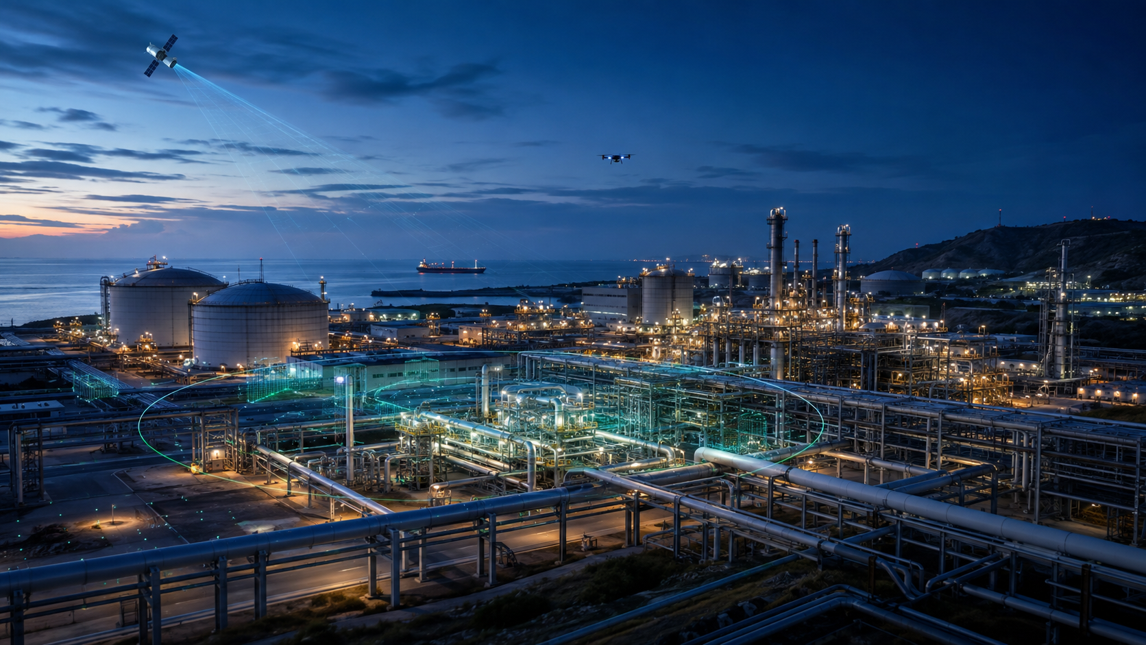 Industrial methane monitoring
